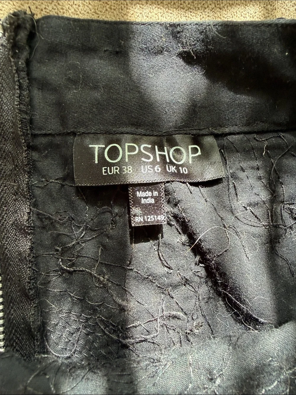 Topshop y2k nyc mini skirt with allover embellishments rock & roll boho
